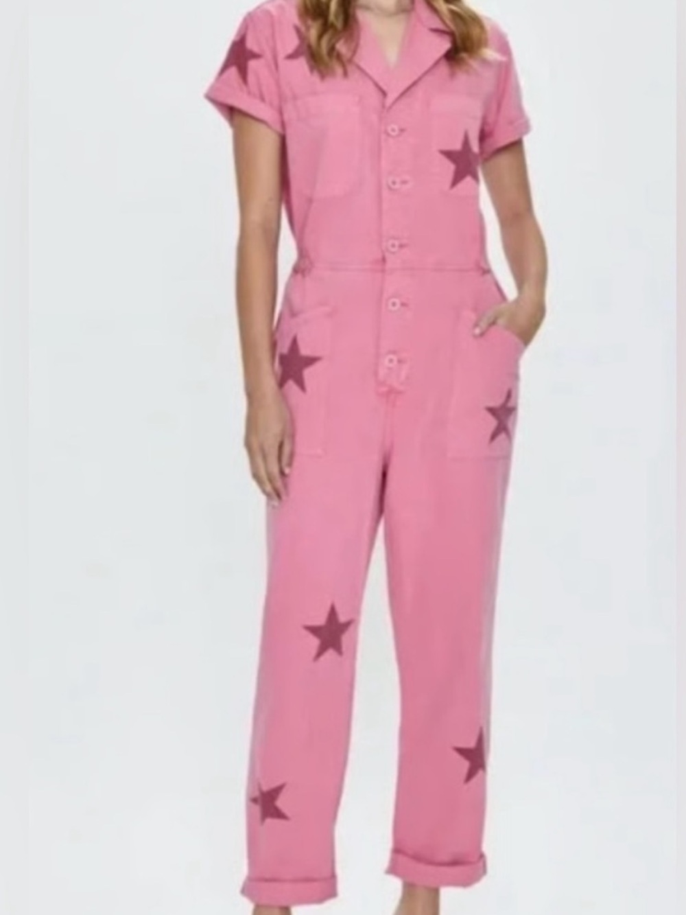 Pistols Pink Utility Jacket with Collar